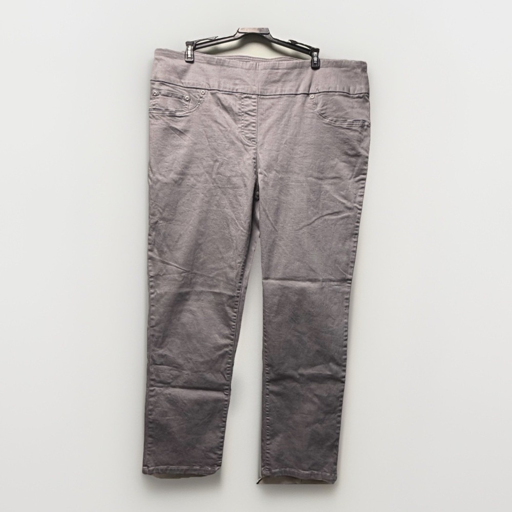Heart of Palms Women's Long Gray Casual Everyday Wear Jeans Pants Size 16